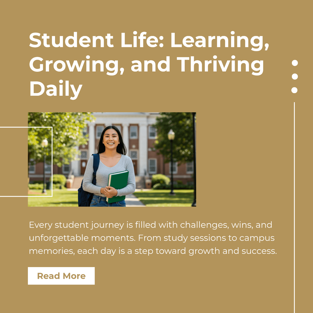 Free Student Instagram Post Template to Edit Online