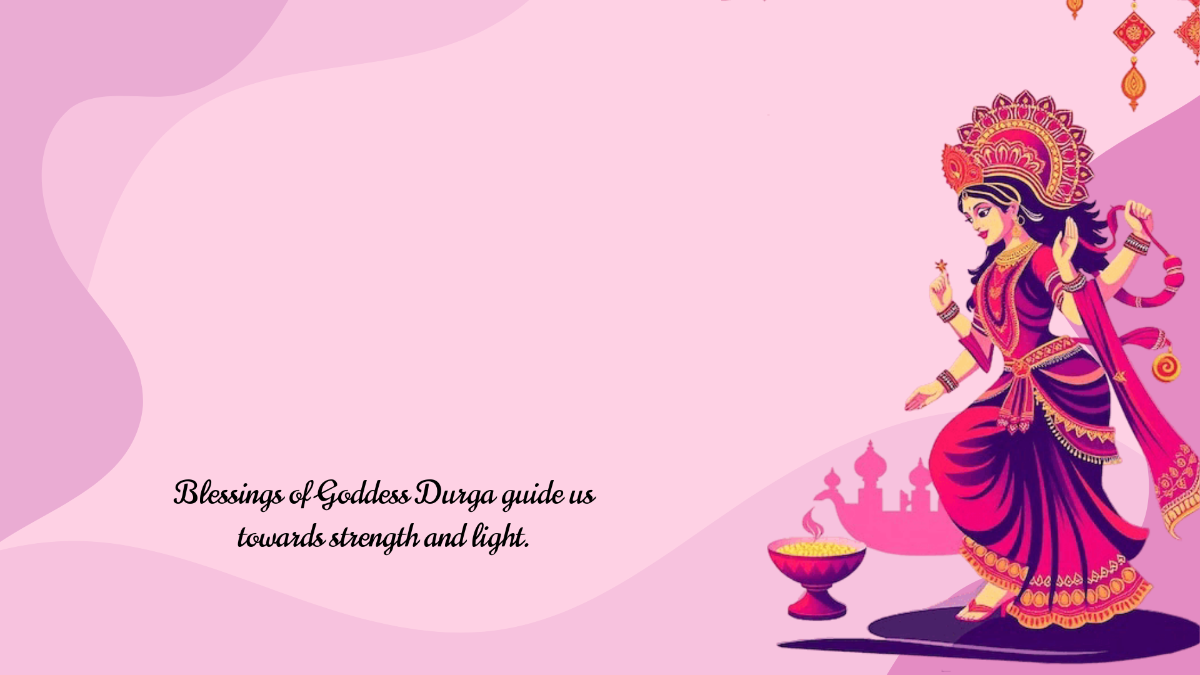 Free Goddess Durga Puja Background Template to Edit Online