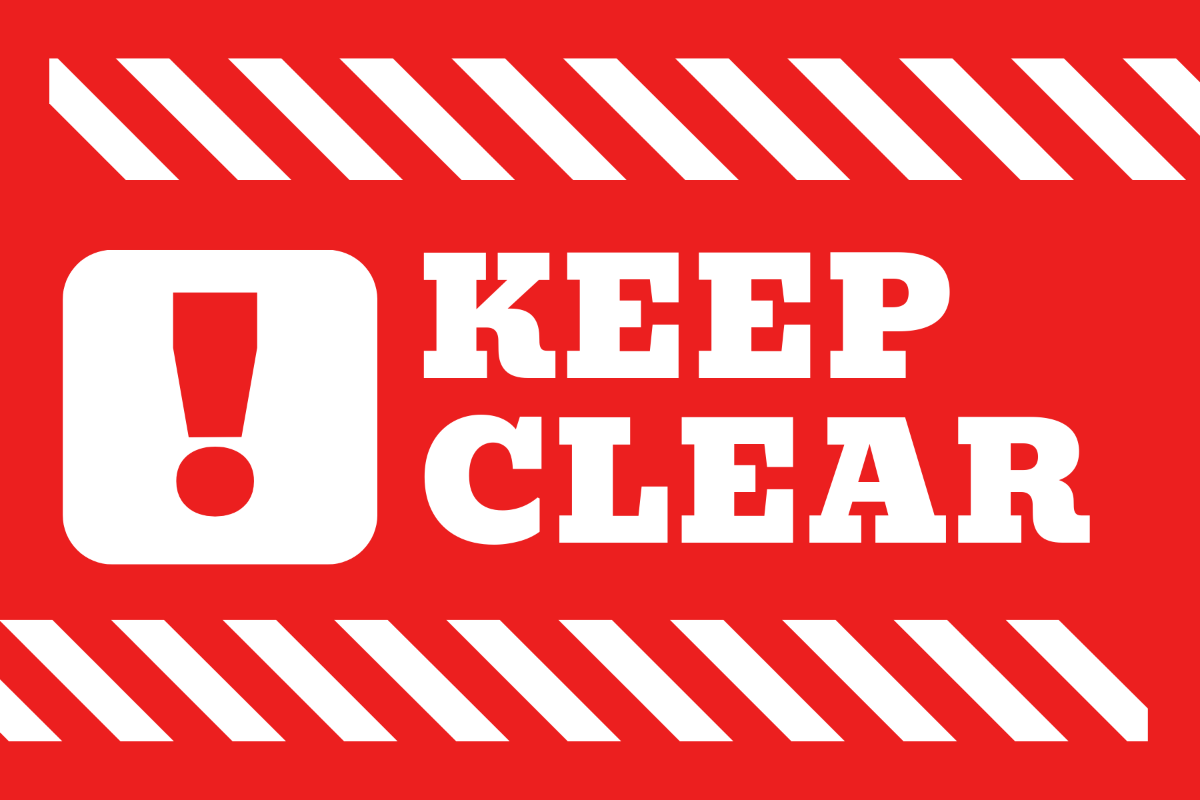 Free Keep Clear Template to Edit Online