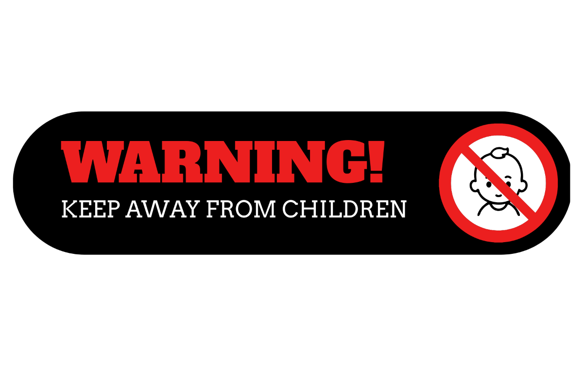 Free Keep Away from Children Template to Edit Online
