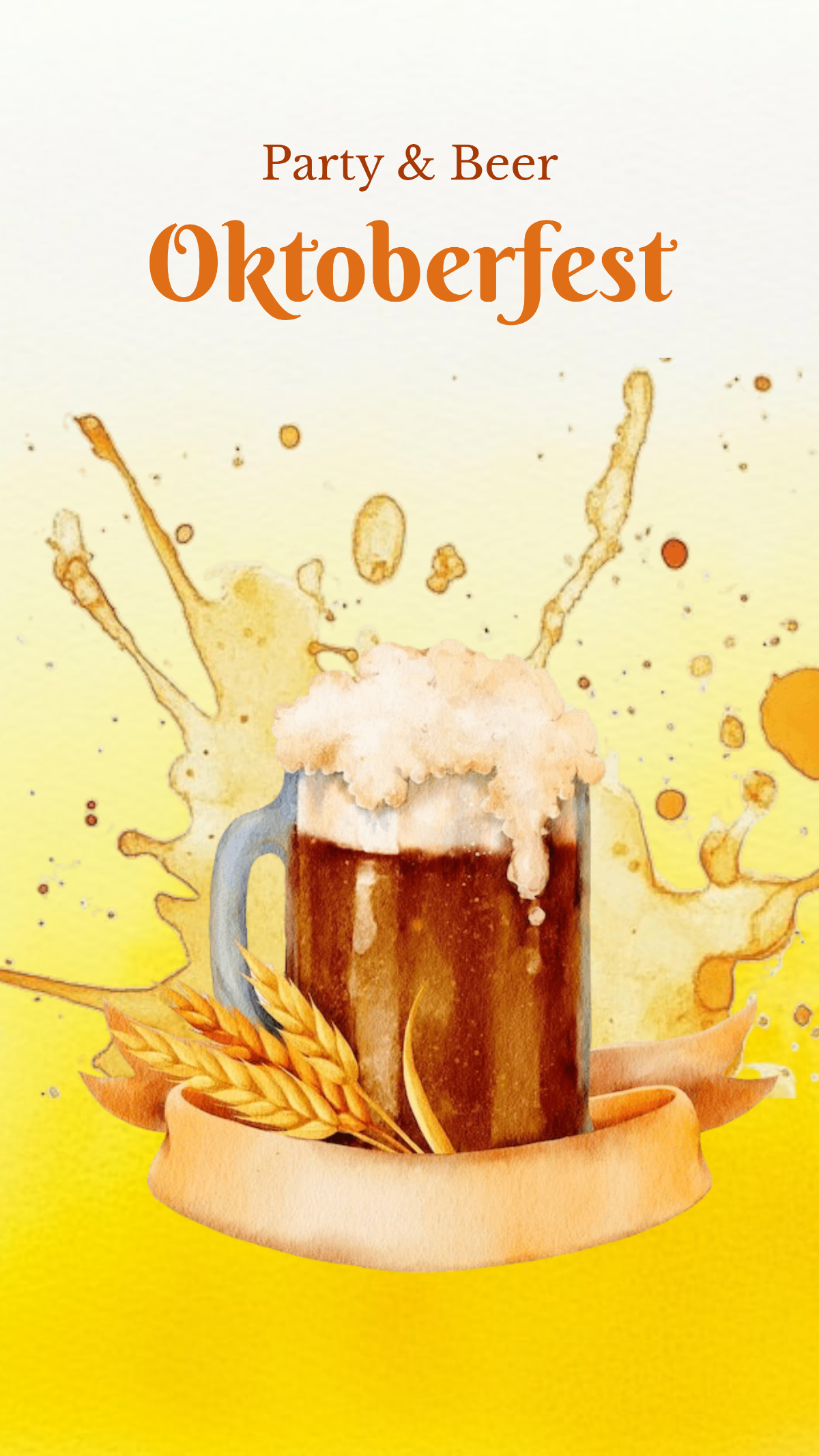 Free Colorful Watercolor Oktoberfest Template to Edit Online