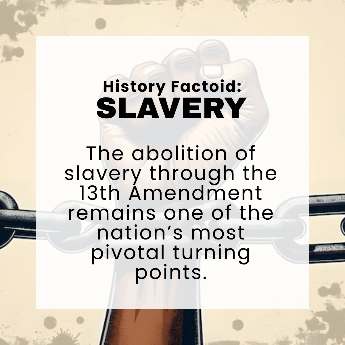 Free Slavery Factoid Template to Edit Online