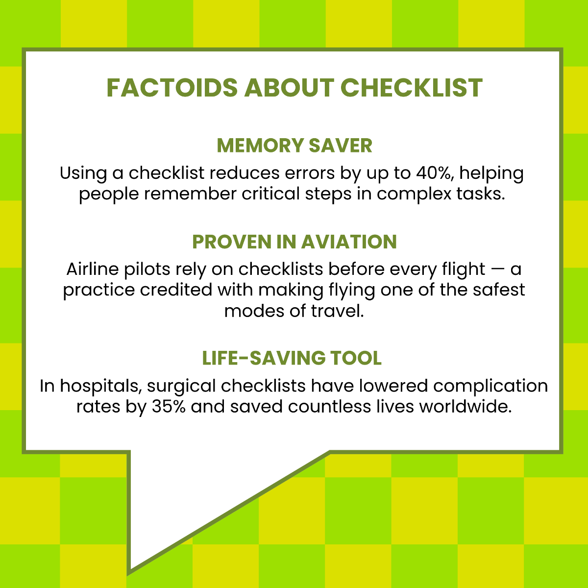 Free Factoid Checklist Template to Edit Online