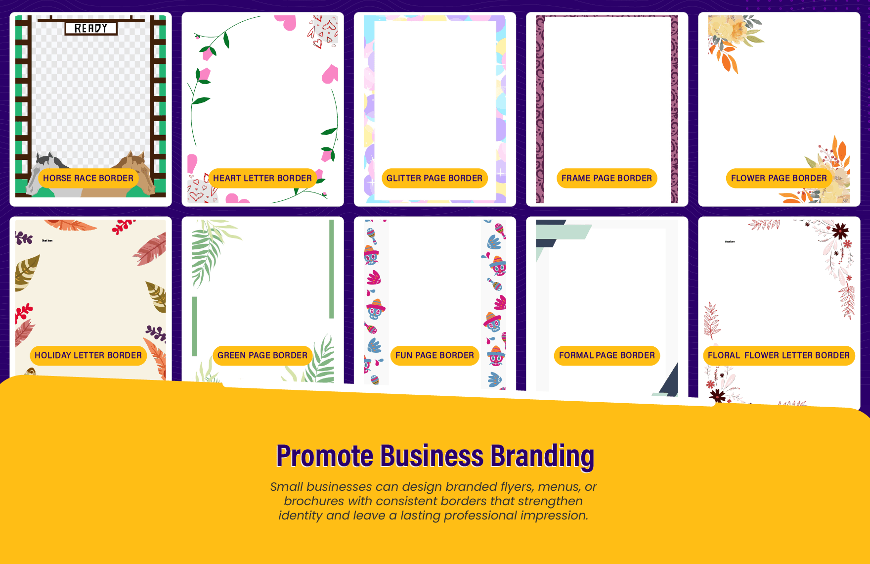 50+ Decorative Border Template Bundle