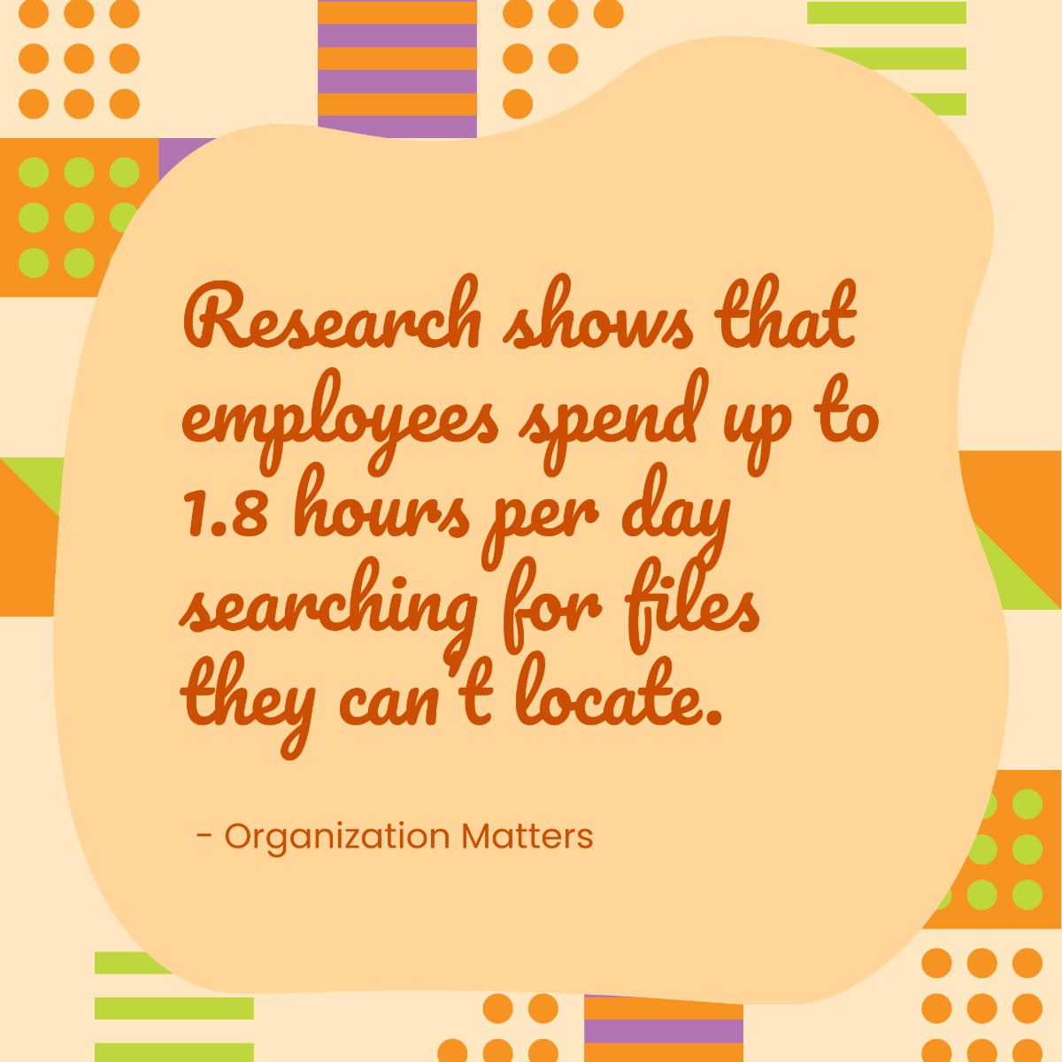 Free Organization Factoid Template to Edit Online