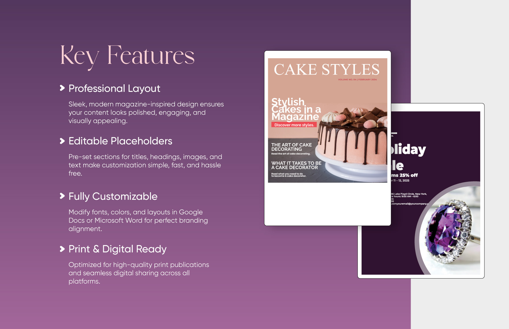 50+ Fashion Magazine Template Bundle