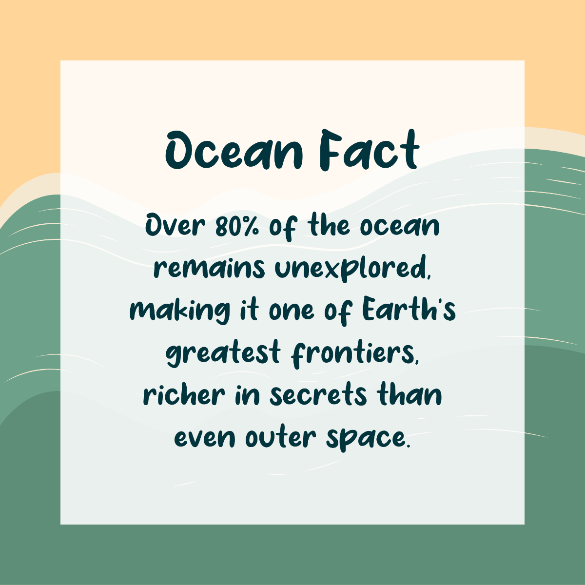 Free Blue Ocean Factoid Template to Edit Online