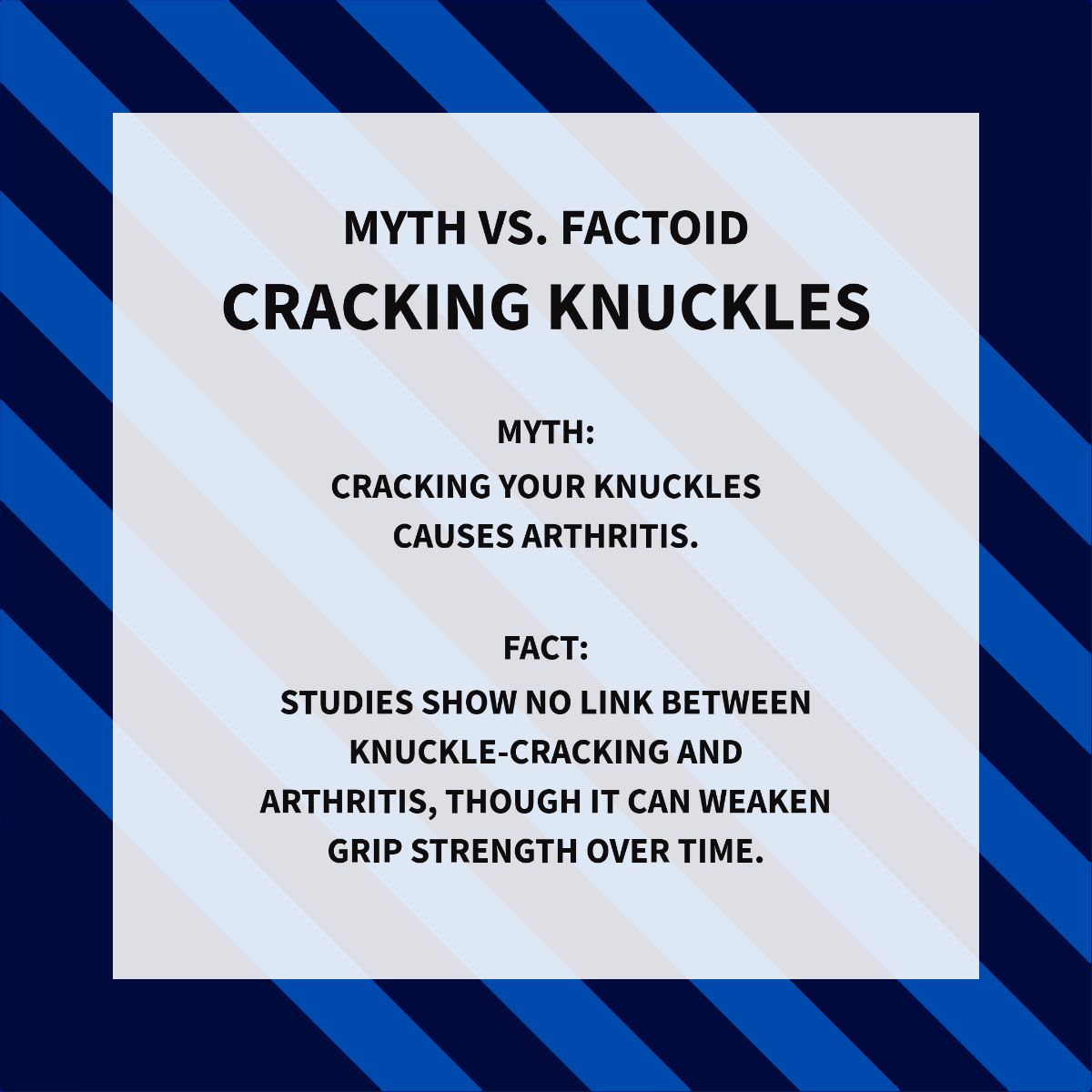 Myth vs. Factoid