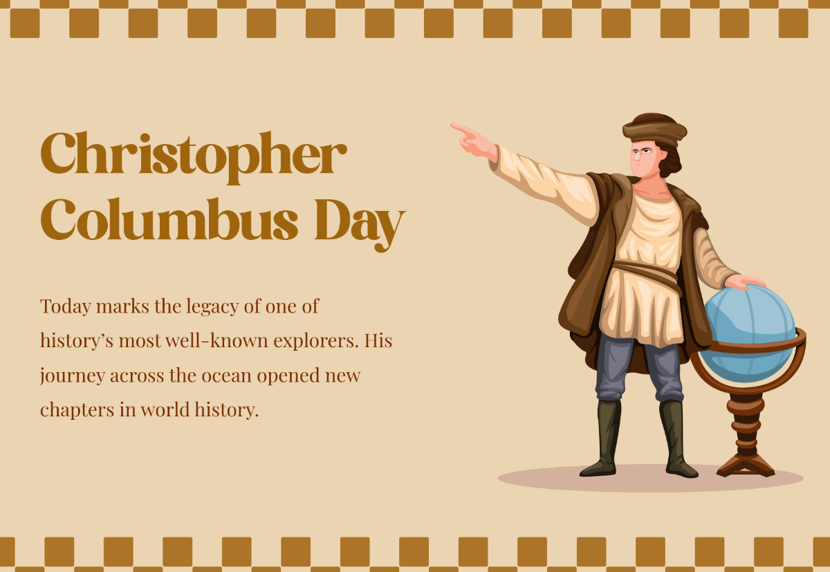 Free Christopher Columbus Day Template to Edit Online