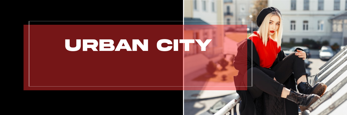 Free Urban Chic Shopify Banner Template to Edit Online