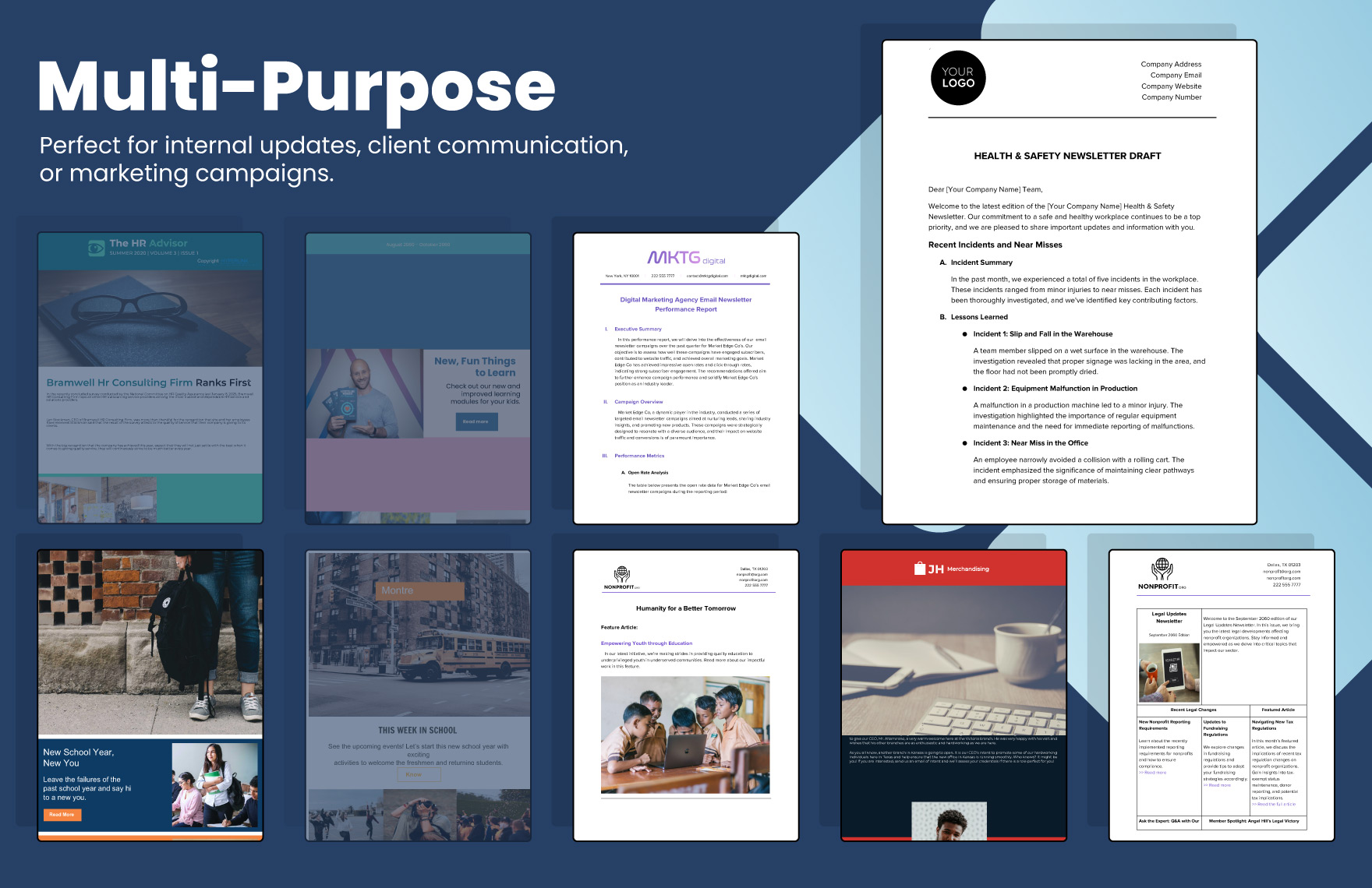 35+ Corporate Newsletter Template Bundle