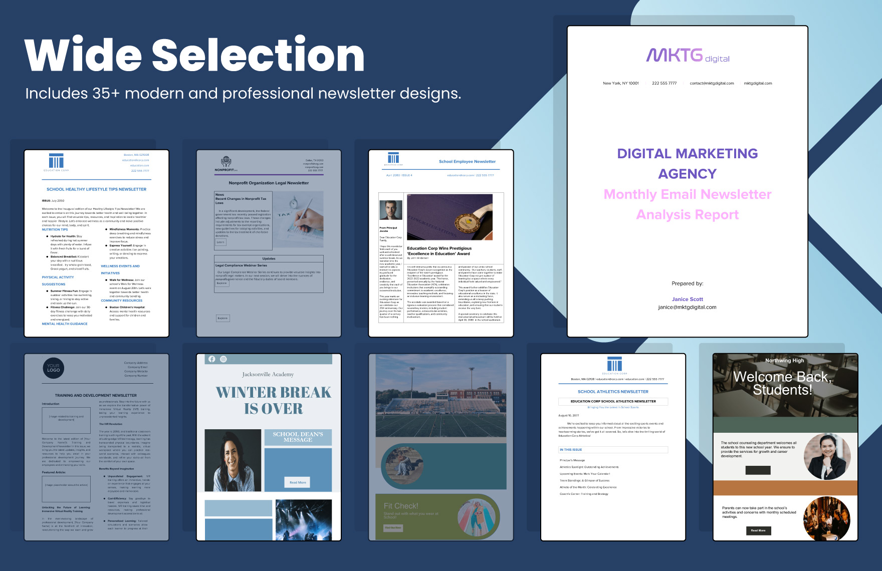 35+ Corporate Newsletter Template Bundle