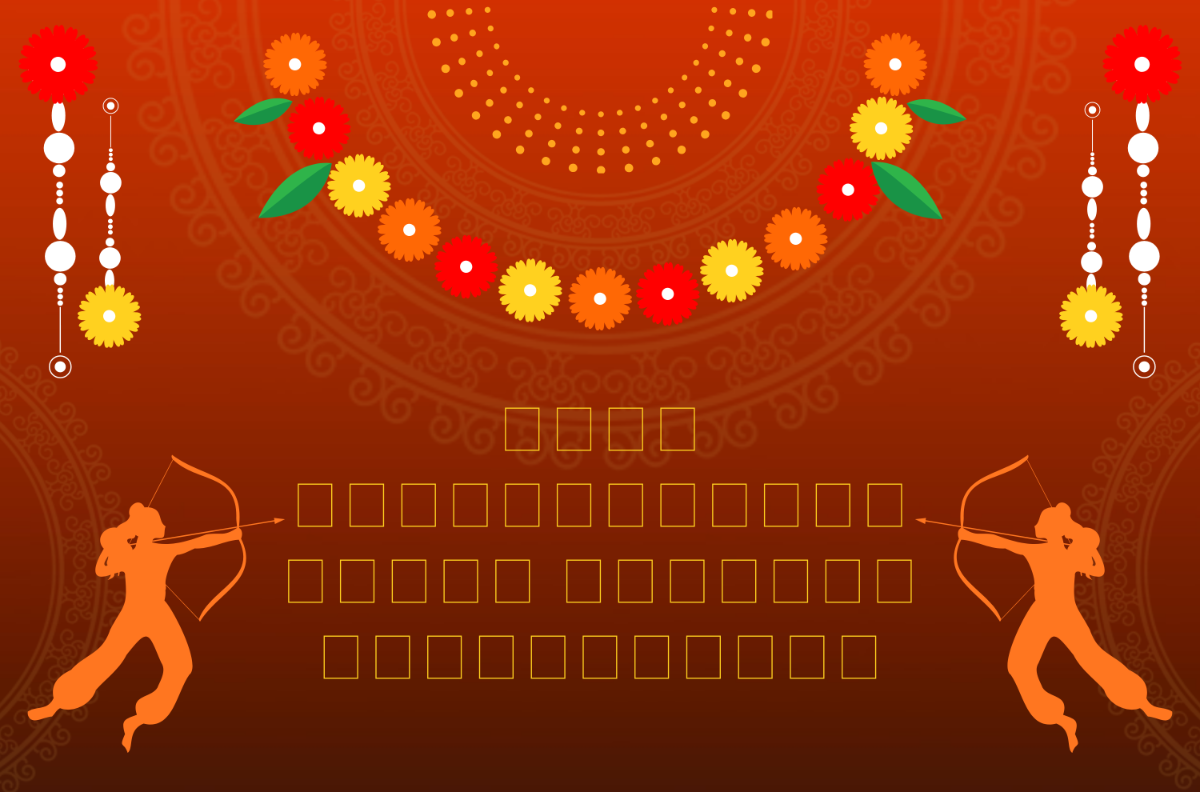 Free Modern Telugu Dussehra Banner Template to Edit Online