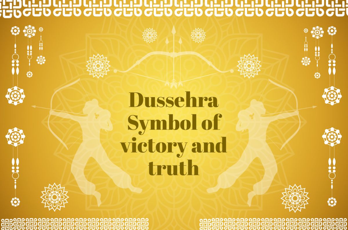 Free Gold Dussehra Logo Banner Template to Edit Online