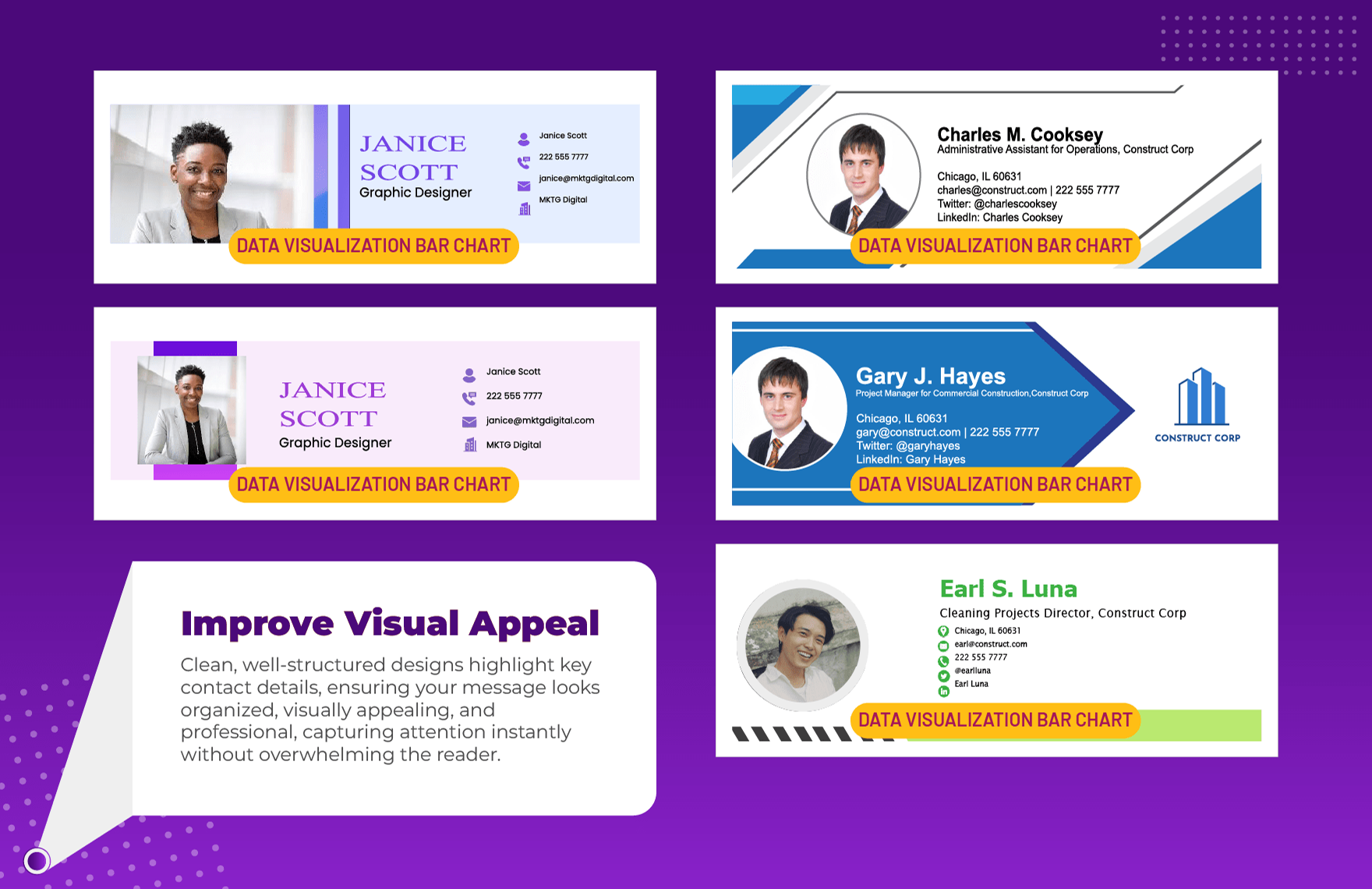 20+ Professional Email Signature Template Bundle