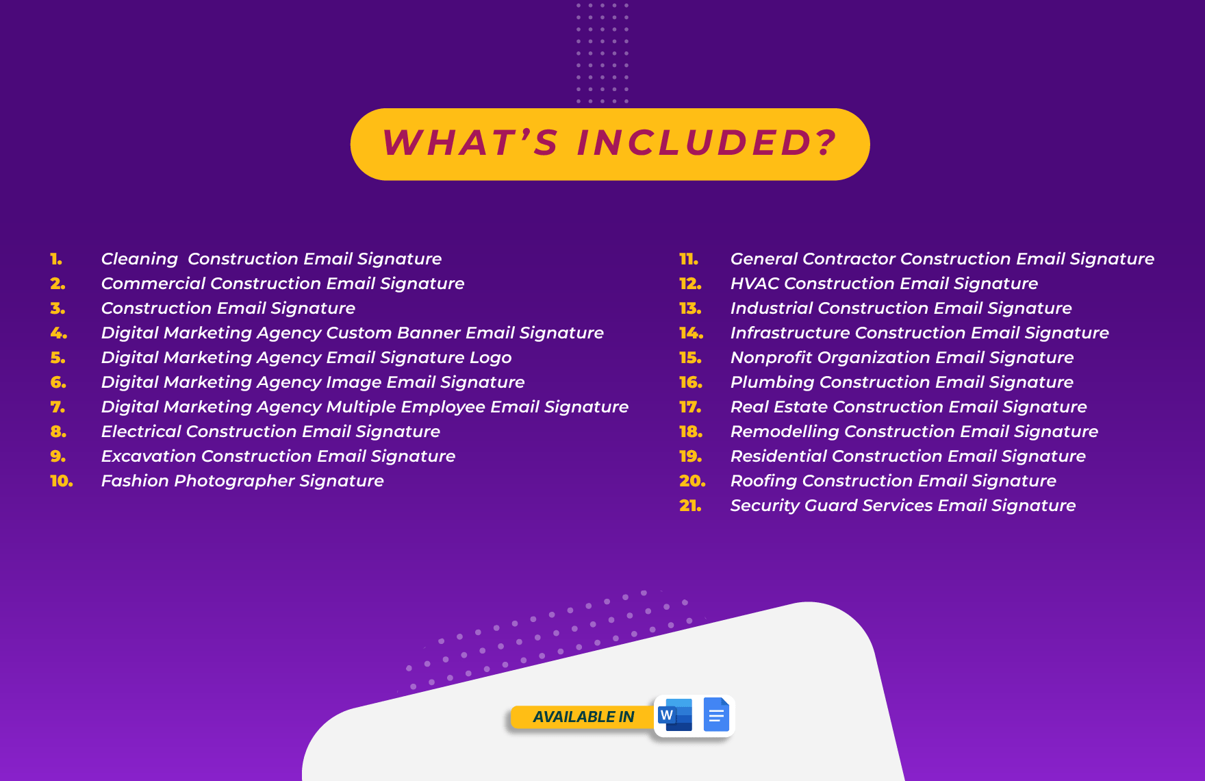 20+ Professional Email Signature Template Bundle