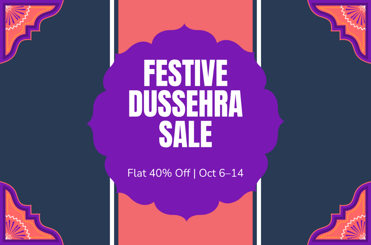 Dussehra Shopping Sale Banner Template to Download