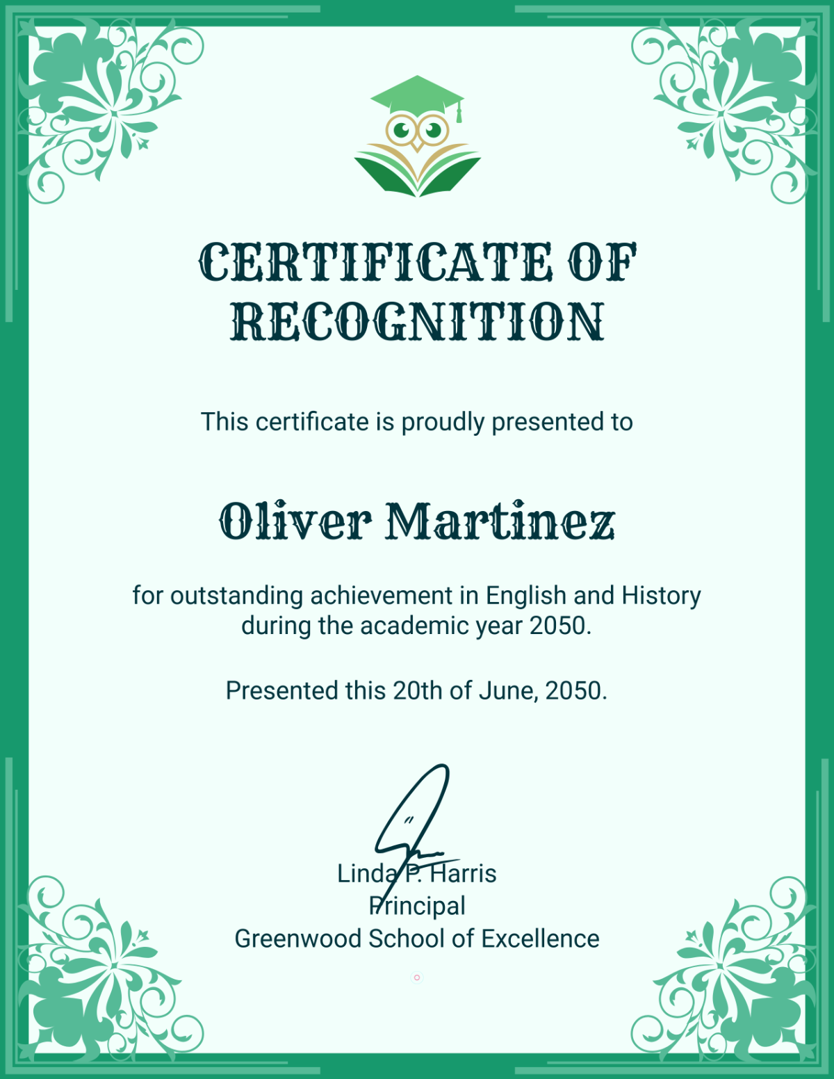 Free School Certificate Background Template to Edit Online