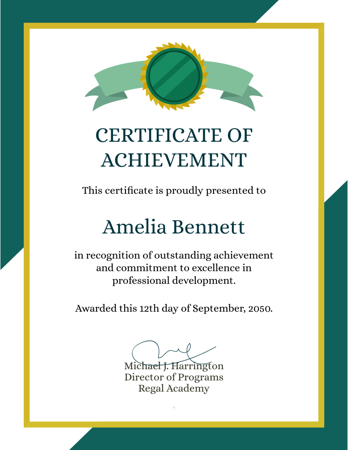 Free Elegant Certificate Template to Edit Online