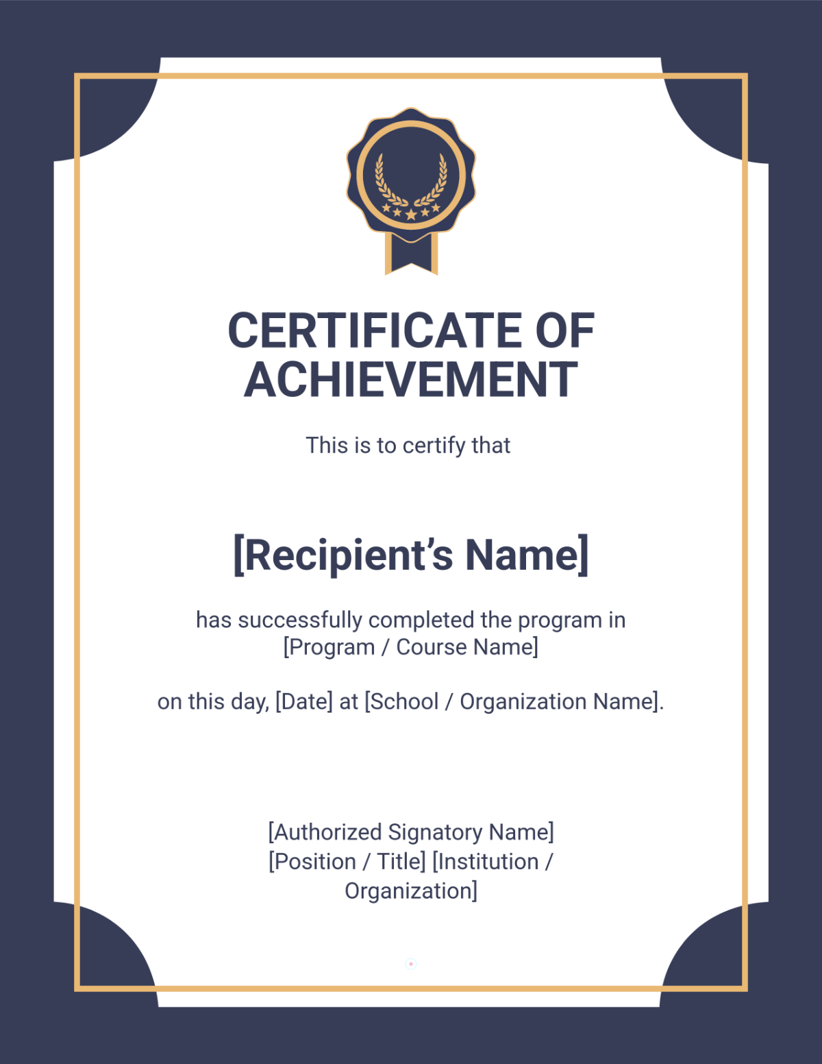 Free Blank Portrait Certificate Template to Edit Online