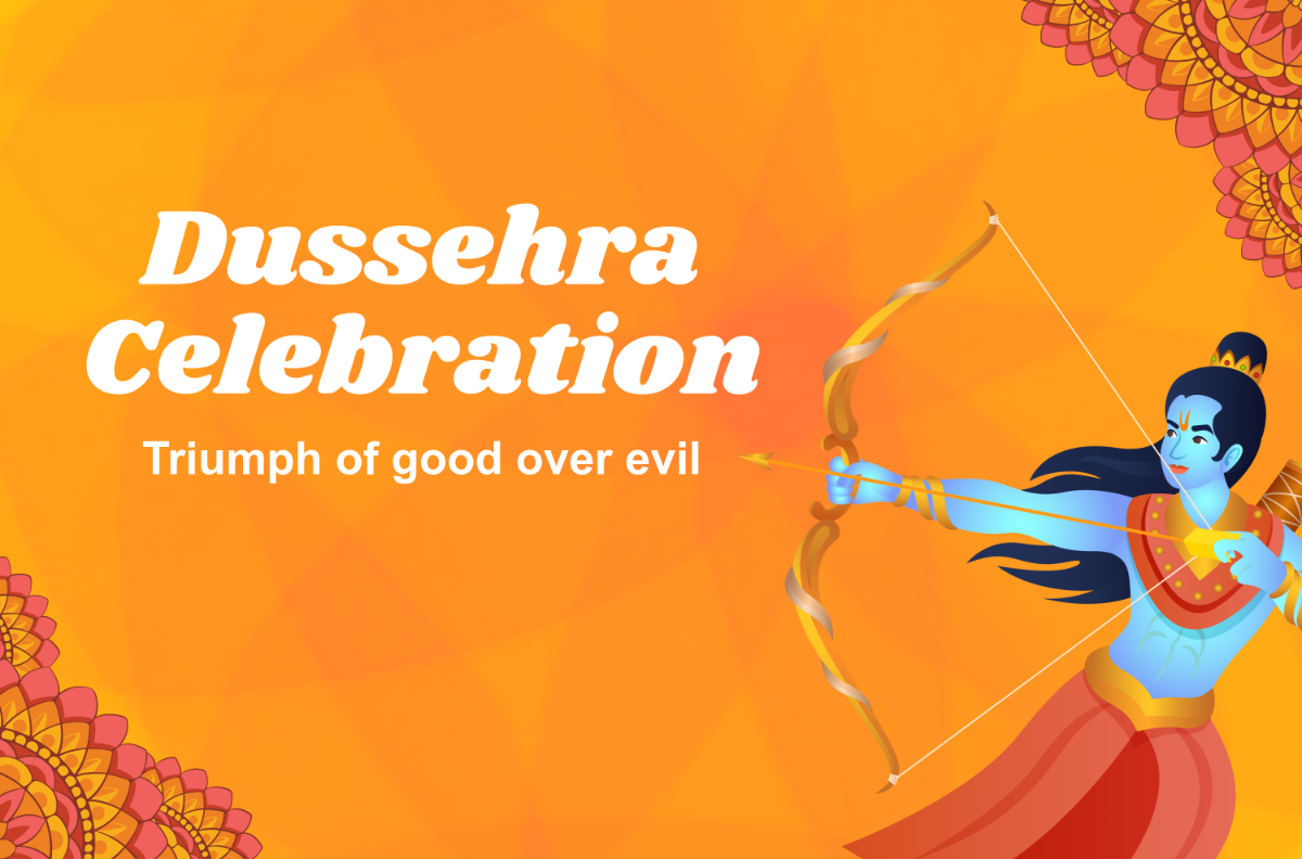 Free Dussehra Celebration Banner Template to Edit Online