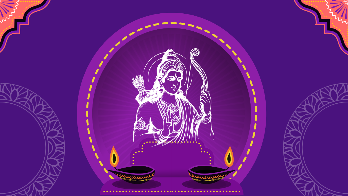 Free Traditional Dussehra Background Template to Edit Online