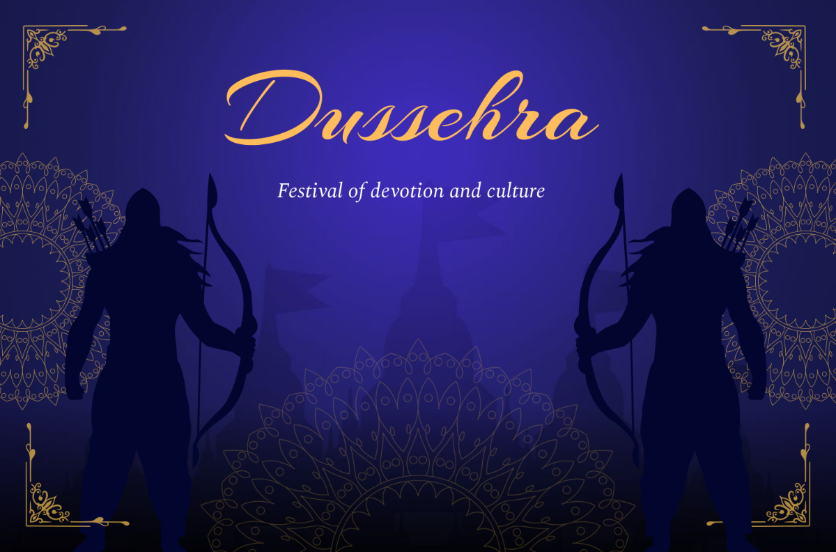 Free Traditional Dussehra Banner Template to Edit Online