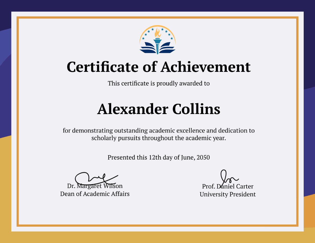 Free University Certificate Template to Edit Online