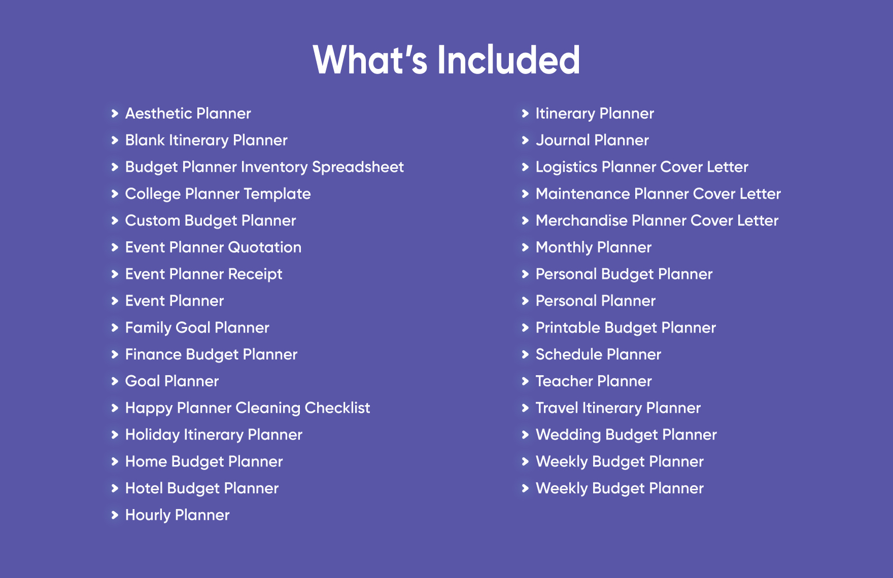 30+ Printable Planner Template Bundle