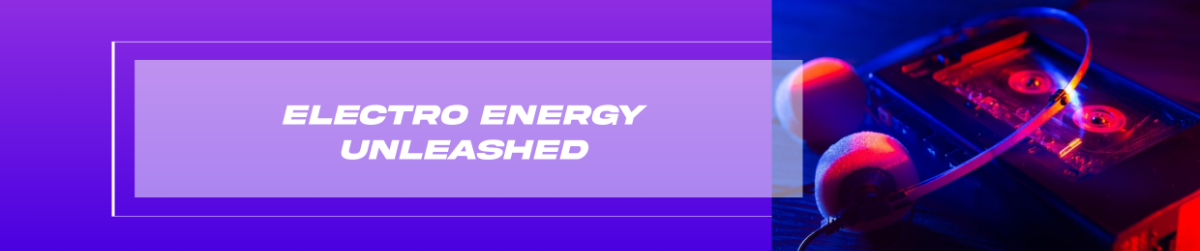 Free Electro Music Soundcloud Banner Template to Edit Online