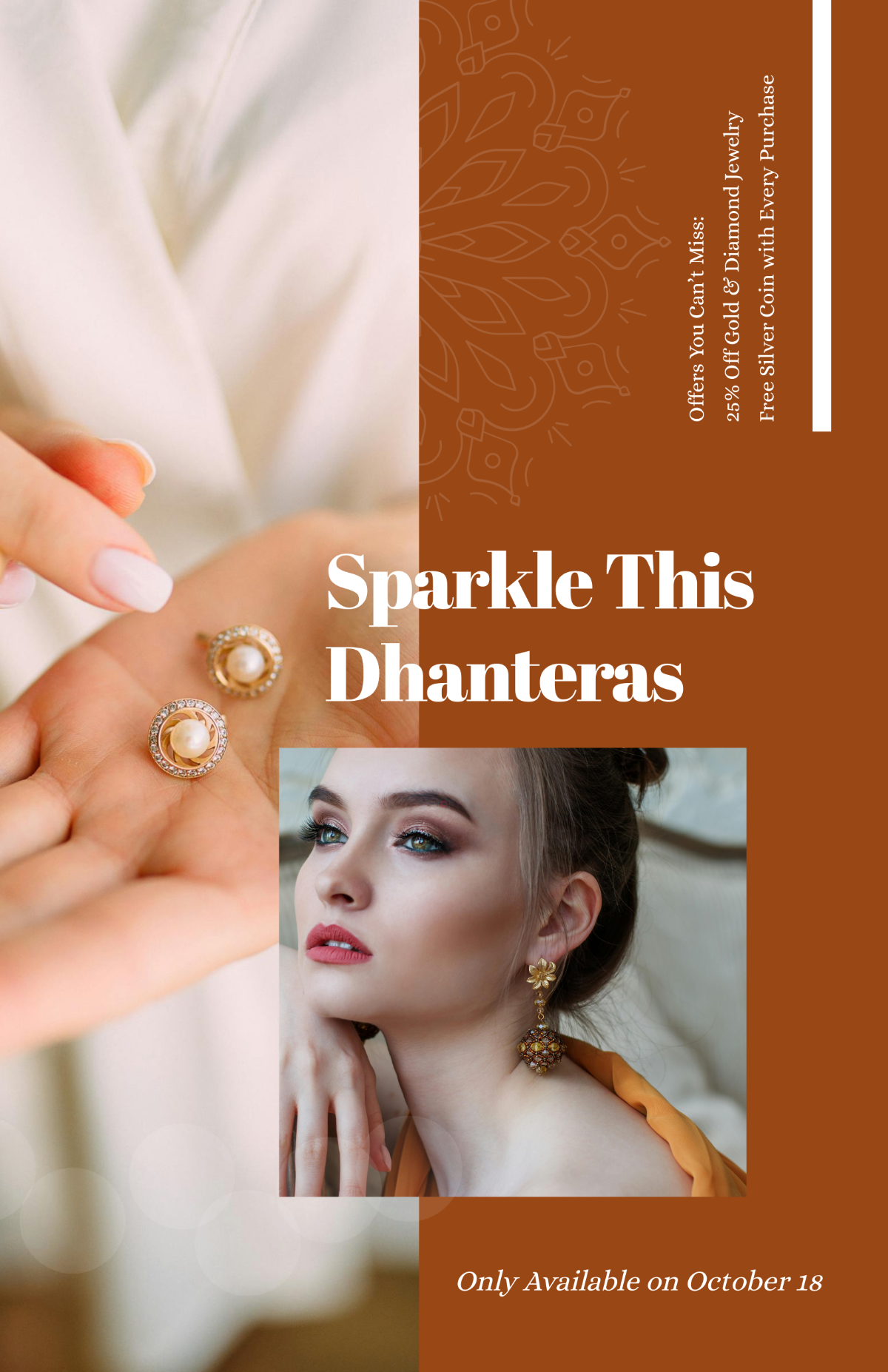 Free Aesthetic Dhanteras Jewelry Template to Edit Online
