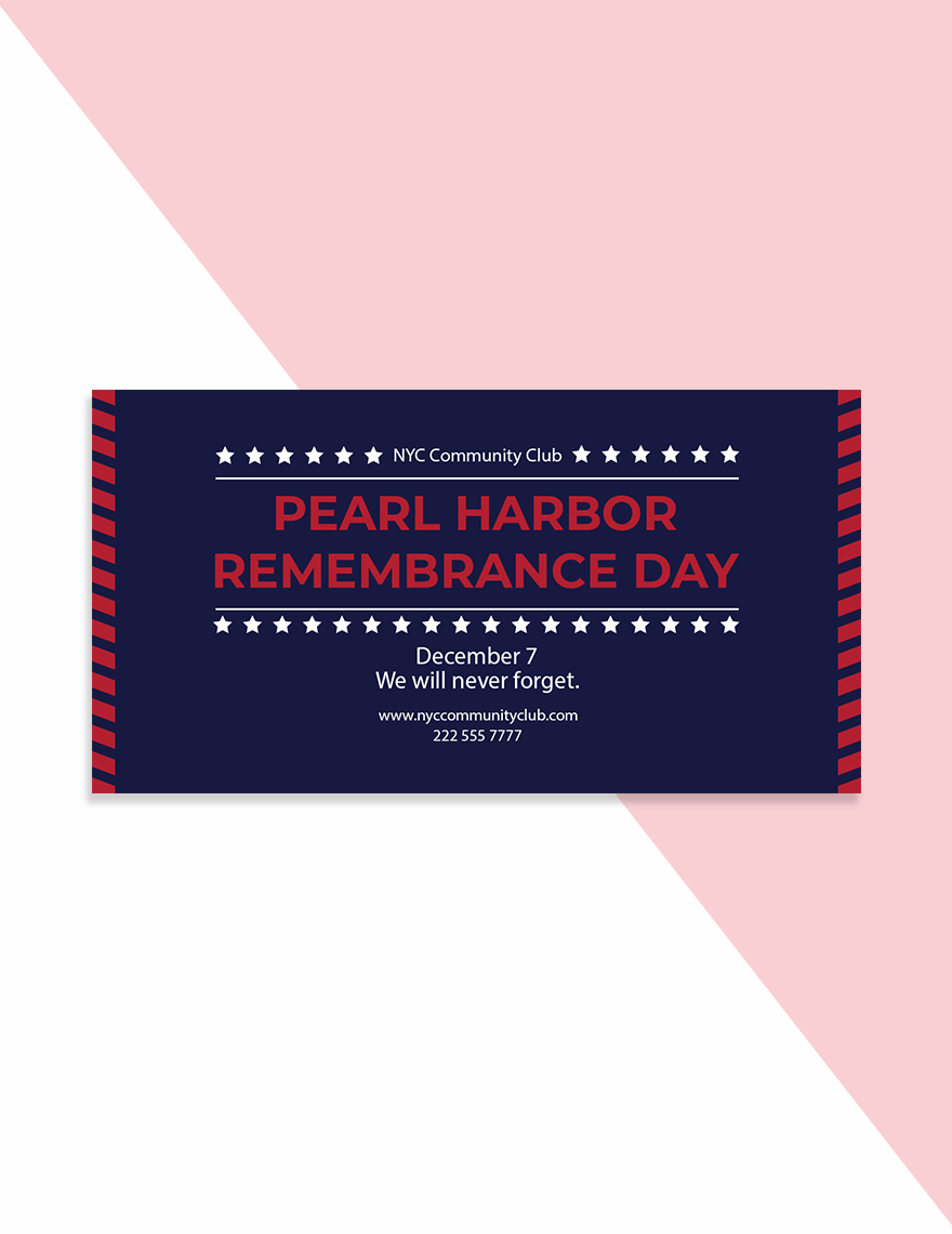 Remembrance Day Facebook Shared Image Template