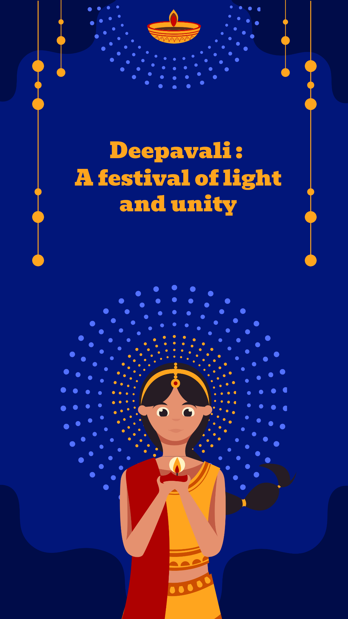 Free Unique Deepavali Template to Edit Online