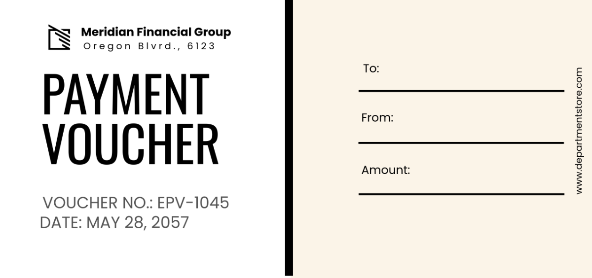 Free Elegant Payment Voucher Background Template to Edit Online