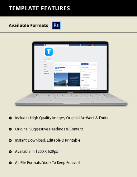 Free Pearl Harbor Day Facebook post Template to Edit Online