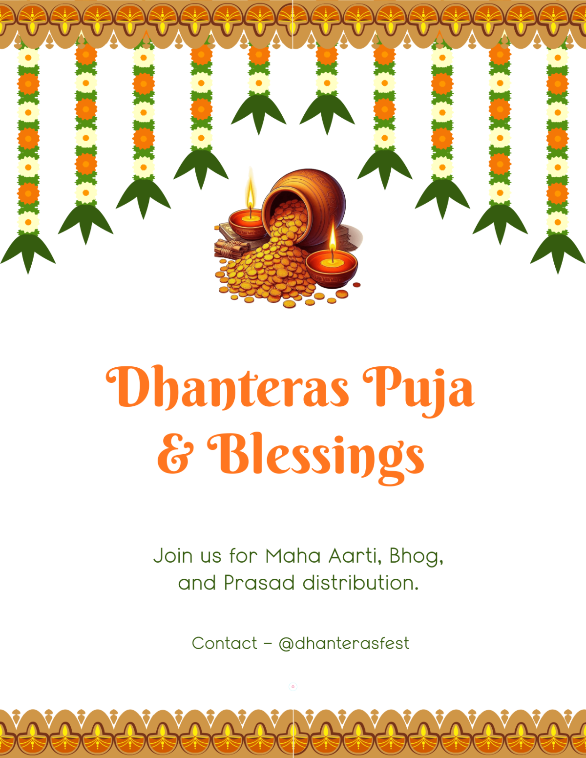Dhanteras Puja Template