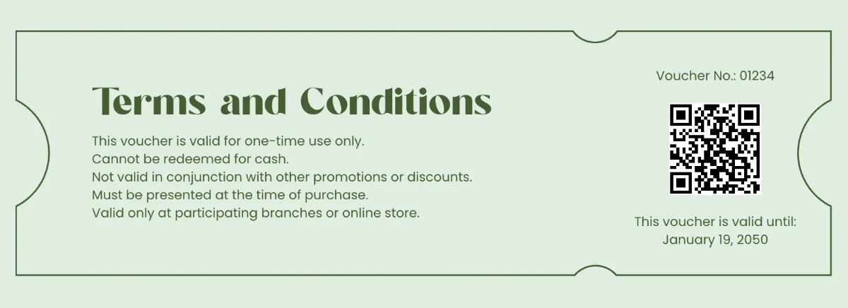 Free Aesthetic Payment Gift Voucher Template to Edit Online