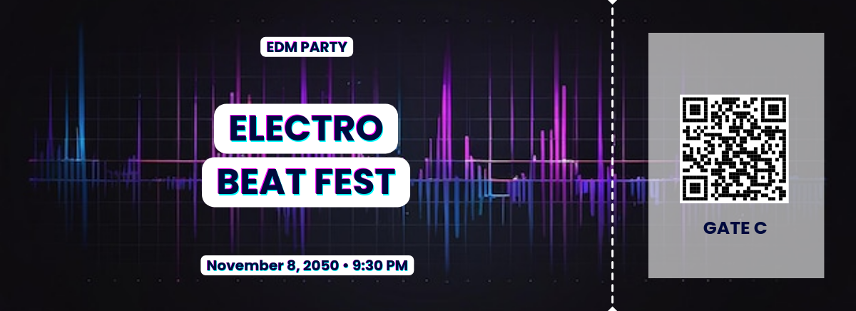 Free Music Event Ticket Template to Edit Online