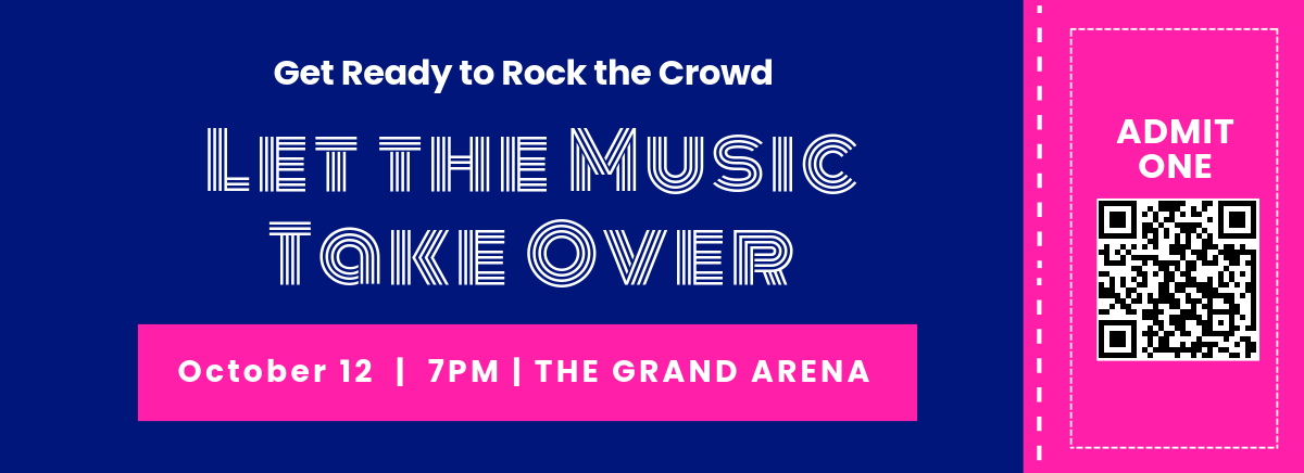 Free Printable Concert Ticket Template to Edit Online