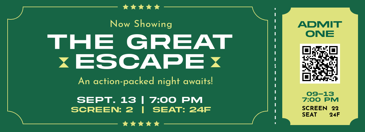 Free Movie Admission Ticket Template to Edit Online