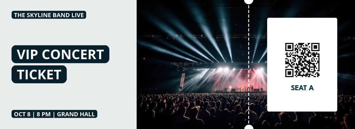 Free VIP Concert Ticket Template