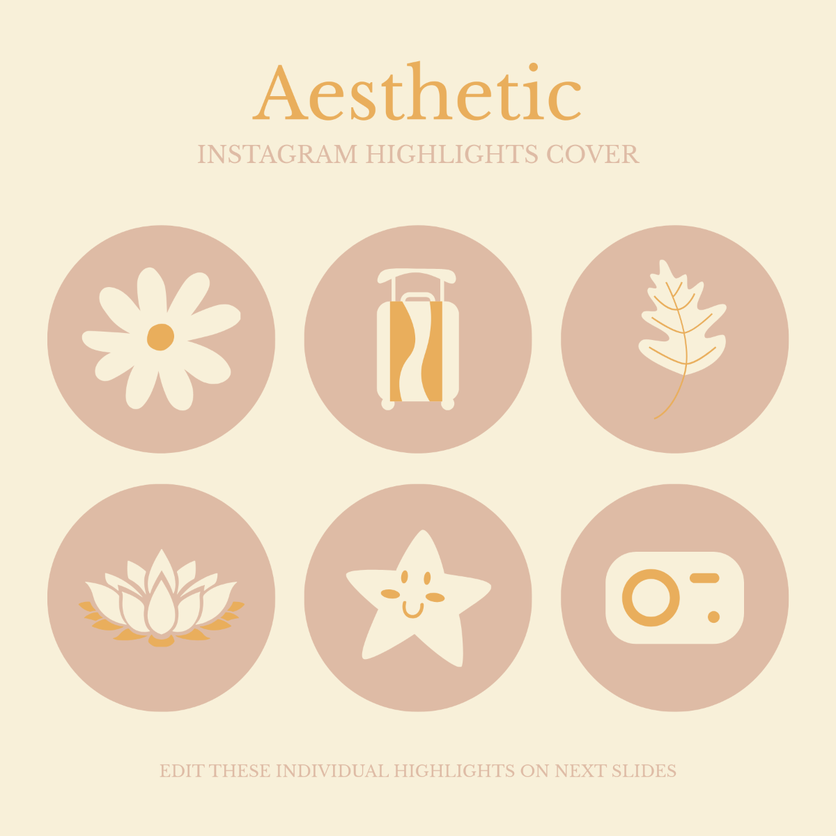 Free Aesthetic Instagram Highlight Template to Edit Online