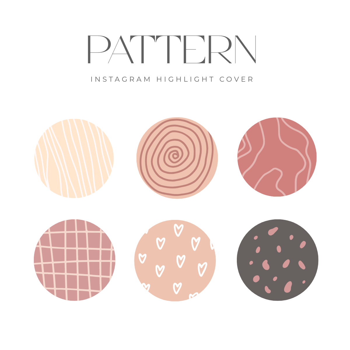 Free Pattern Instagram Highlight Template to Edit Online