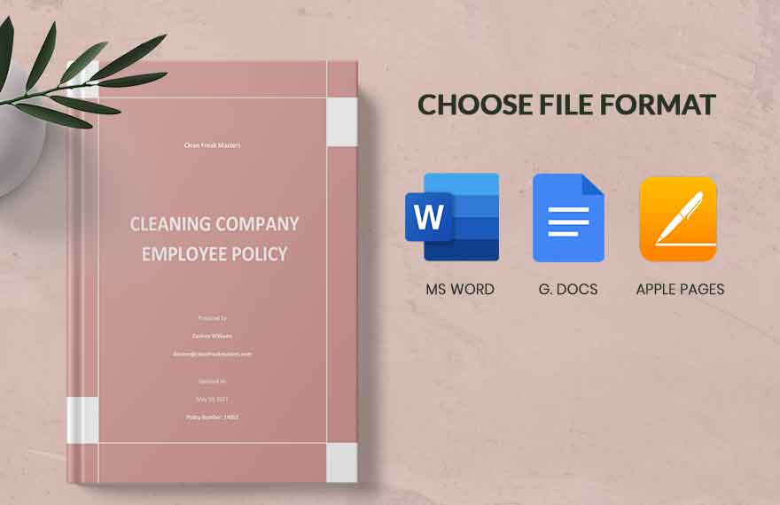Cleaning Company Employee Policy Template