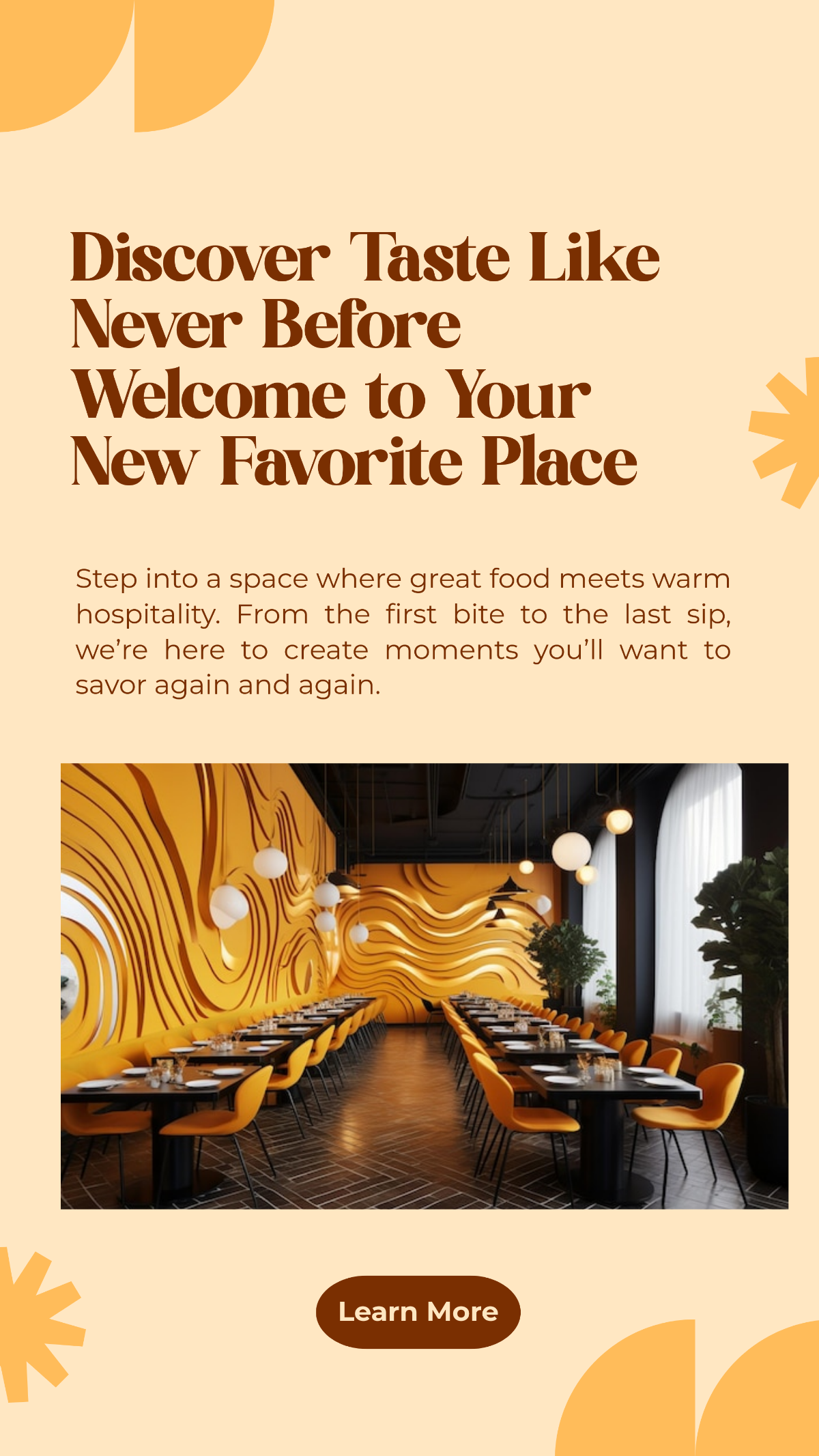 Free Restaurant Opening Facebook Story Template to Edit Online