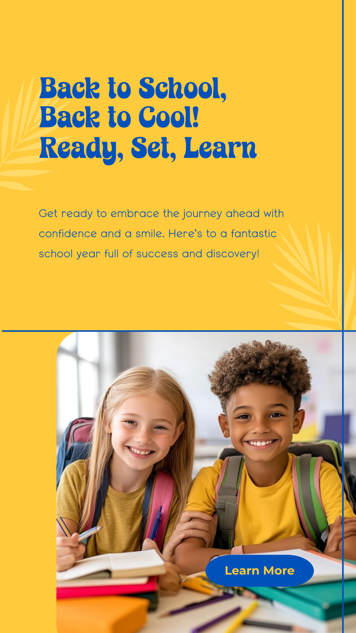 Free Back To School Facebook Story Template to Edit Online