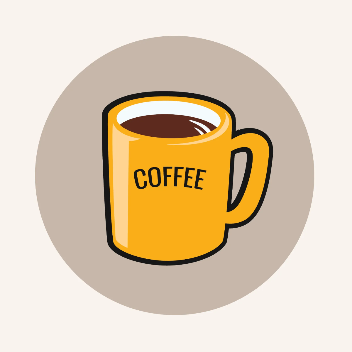 Free Cafe Instagram Highlight Cover Template to Edit Online