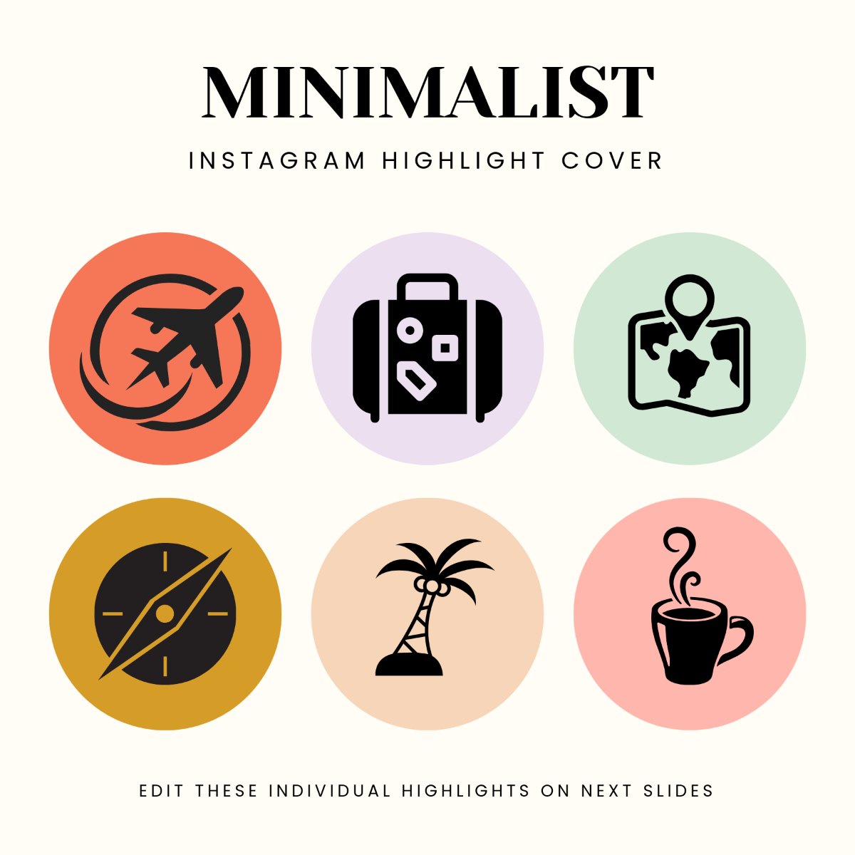 Free Minimalist Instagram Highlight Cover to Edit Online