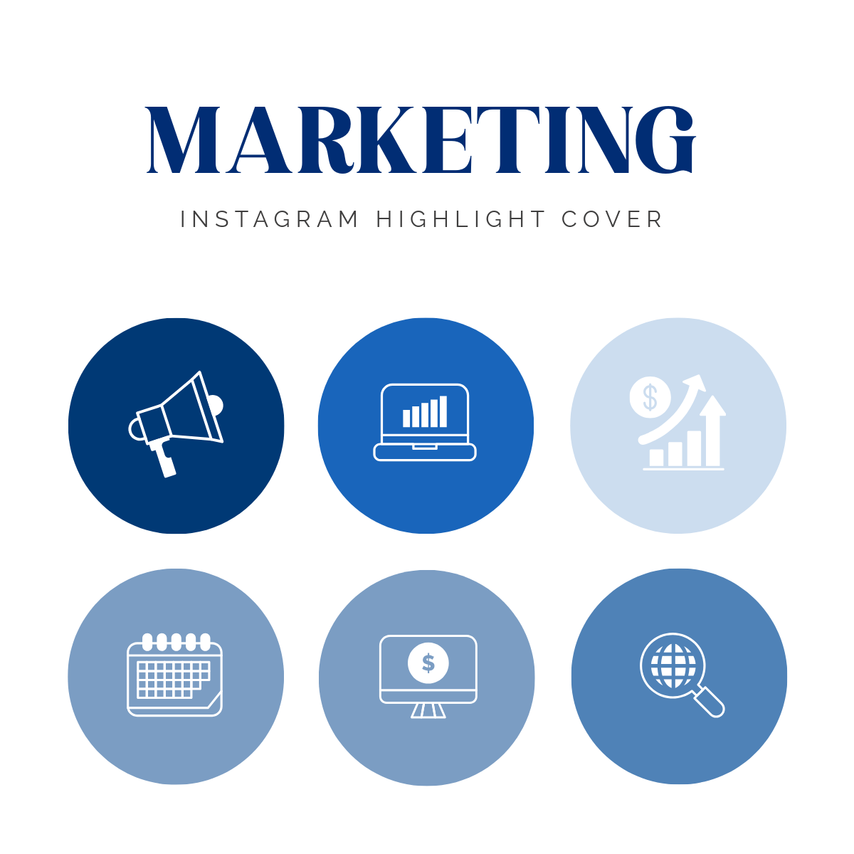 Free Marketing Instagram Highlight Cover Template to Edit Online