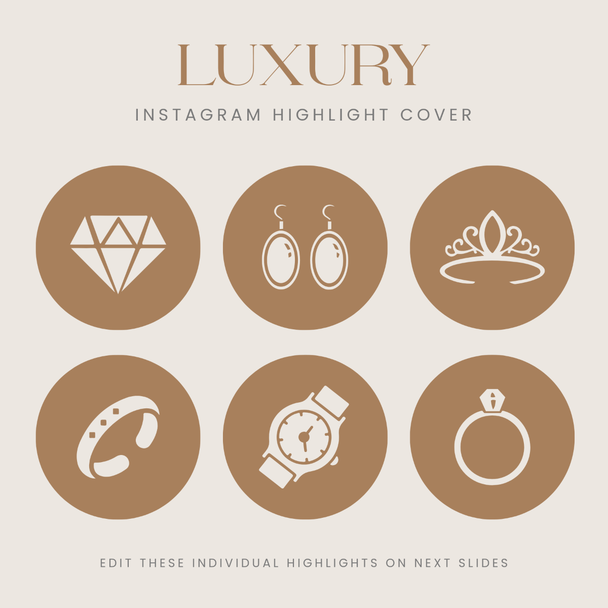 Free Luxury Instagram Highlight Cover Template to Edit Online